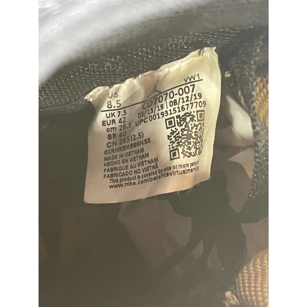 COPY - Jordan Mars 270 Air Max Black Gold Sneaker CD7070-007 sz8.5 - Picture 8 of 9